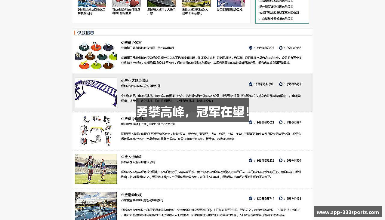 勇攀高峰，冠军在望！